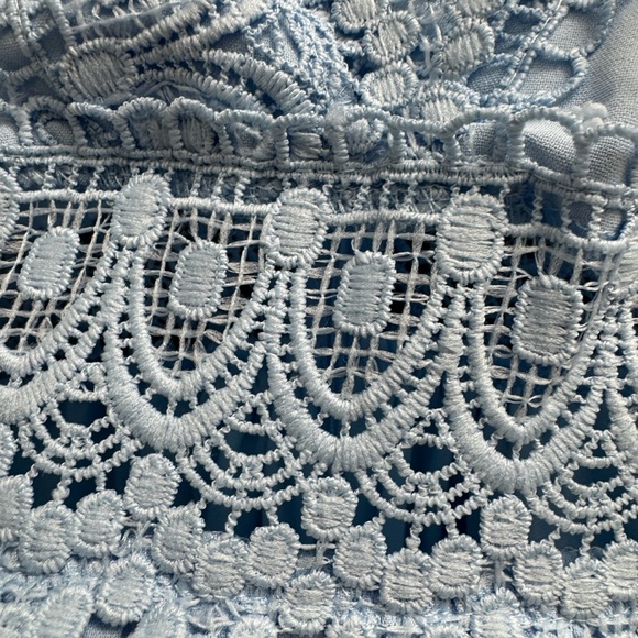 SHEIN VCAY A-Line Contrast Lace Tie Back 
Ruffle Hem Dress - Picture 8 of 11